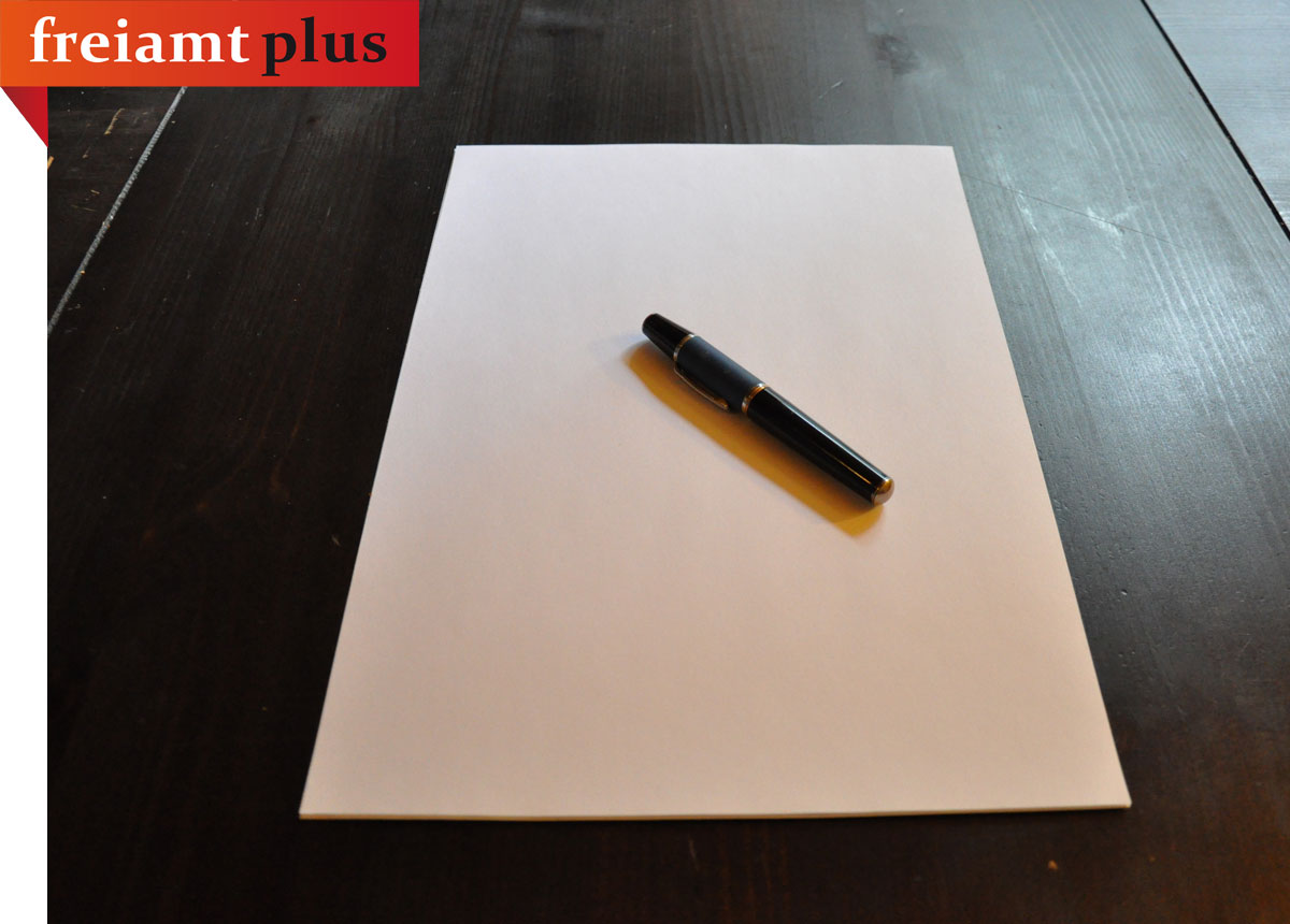 home adv martin leeres papier